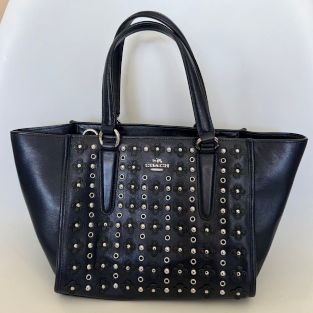 Unique Coach Mini Crosby Bag - Eyelets and Rivets